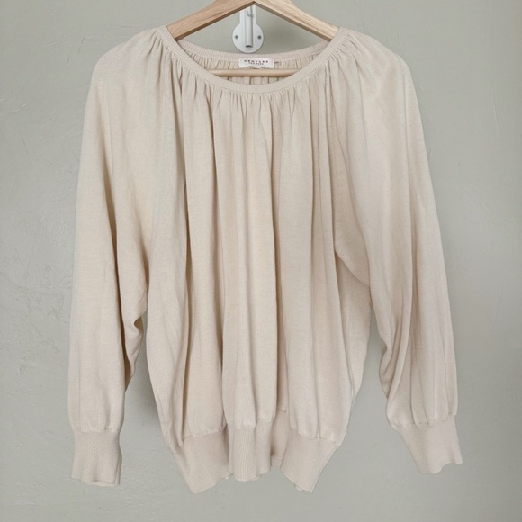 Demylee Balloon Sleeve Cotton Top - Picture 1 of 5